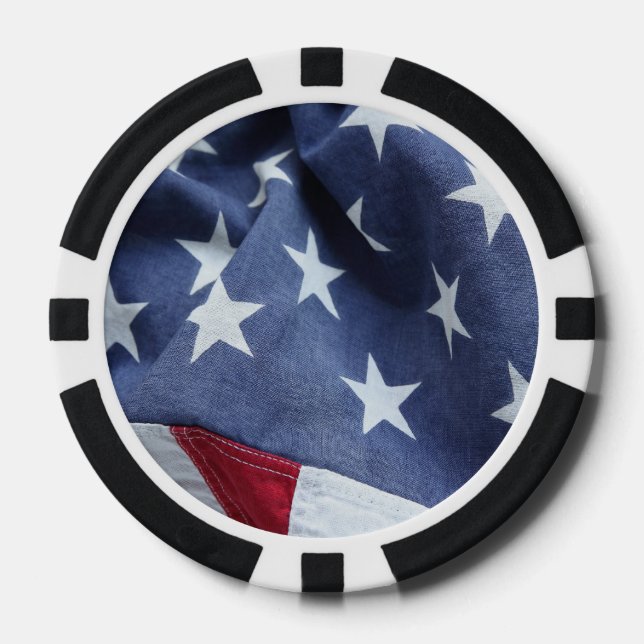 American flag poker chips (Front)