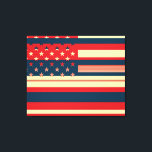 American Flag Pop Art Canvas Print<br><div class="desc">American Flag Pop Art. Design is available on other products.</div>