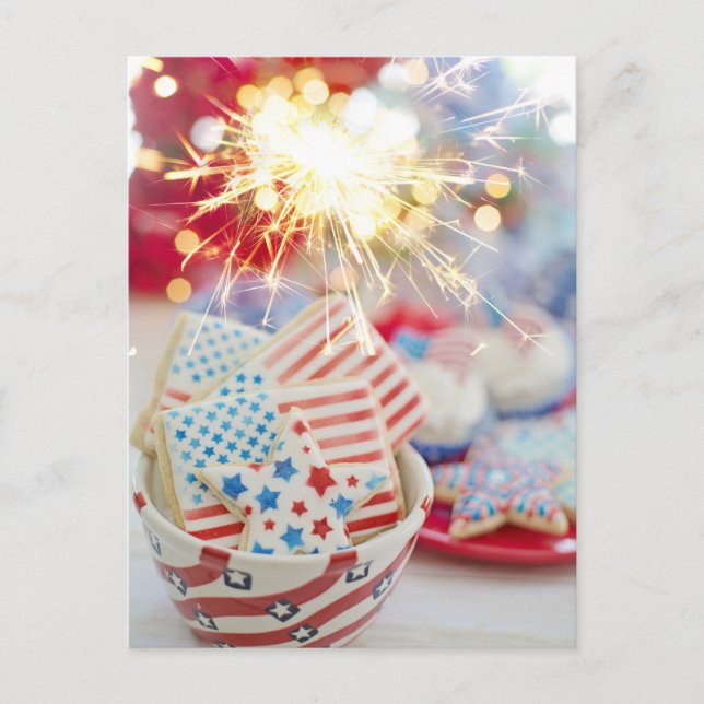 American Flag Post Card (Front)