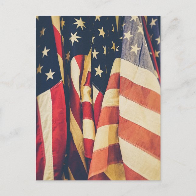 American Flag Post Card (Front)