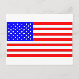 AMERICAN FLAG POSTCARD