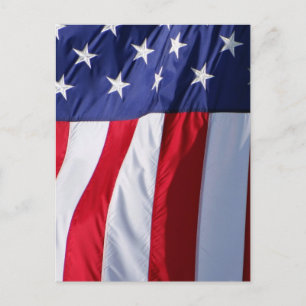 American flag postcard