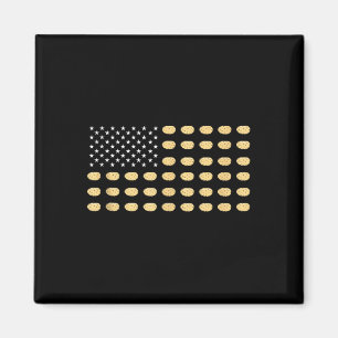 American Flag Potato Food Usa Patriotism Patriot L Magnet