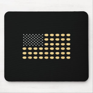 American Flag Potato Food Usa Patriotism Patriot L Mouse Pad