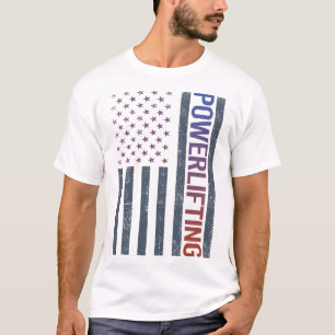 American Flag Powerlifting T-Shirt