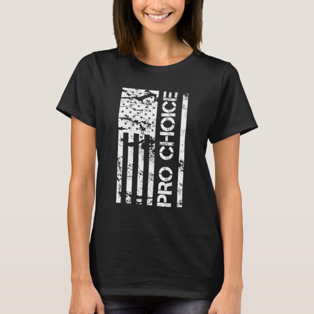 American Flag Pro Choice T-Shirt (Front)