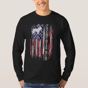 American Flag Proud French Bulldog Dad Frenchie Si T-Shirt