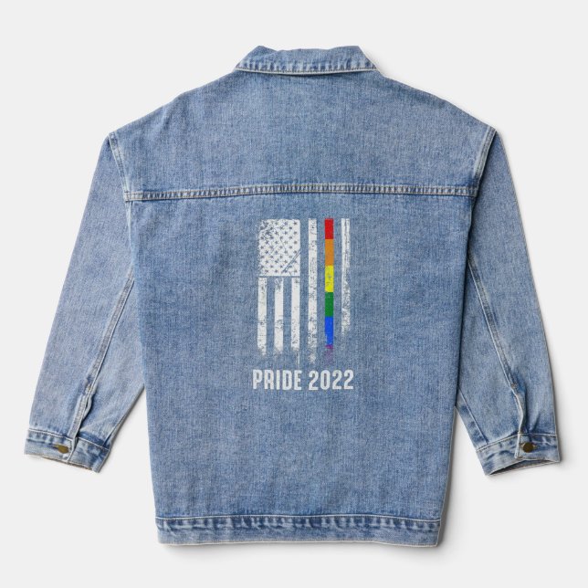 American Flag Rainbow Usa Gay Lgbtq Lgbt Pride Mon (Verso)