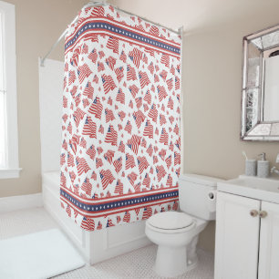 American Flag Random Pattern Red White Blue