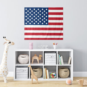 American Flag Red White and Blue Tapestry