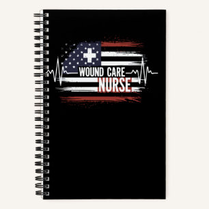 American Flag Registered Nurse RN or Nurses Notebook