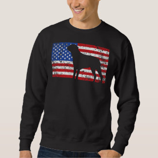 American Flag Rottweiler Dog 4th Of July Usa Sweatshirt