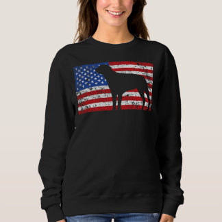 American Flag Rottweiler Dog 4th Of July Usa Sweatshirt
