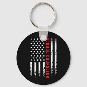 American Flag Rottweiler Dog Lover Funny 4th Of Ju Keychain