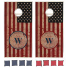 American Flag Rustic Wood Patriotic 4th of July