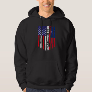 American Flag & Samoa Flag Best Mom Ever Family Hoodie
