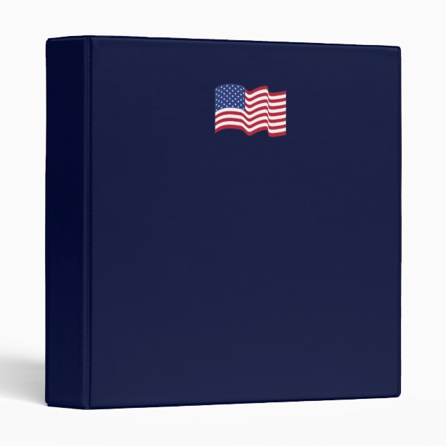 American Flag Scrapbook Binder (Front/Spine)