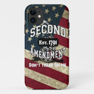 American Flag Second Amendment Don't Tread on Me iPhone 11 Case