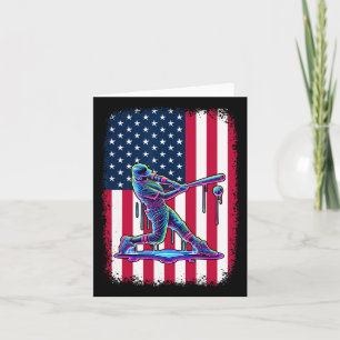 American Flag Sell Player T Patriotic 4th Of July Card