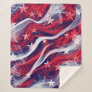 American flag Sherpa blanket