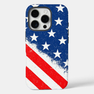 American Flag Shirt USA Patriotic Star Stripes iPhone 16 Pro Case
