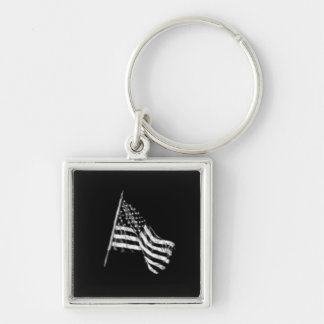 American Flag Sketch Key Chain
