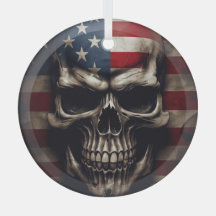 American Flag Skull 