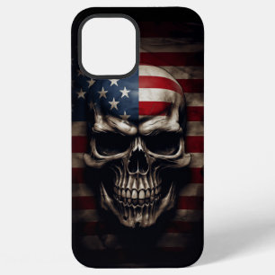 American Flag Skull iPhone 12 Pro Max Case
