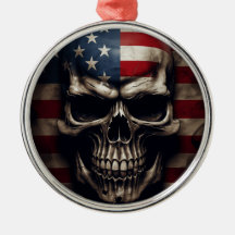 American Flag Skull 