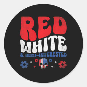 American Flag Skull Patriot Skeleton Independence Classic Round Sticker