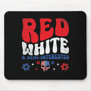 American Flag Skull Patriot Skeleton Independence Mouse Pad