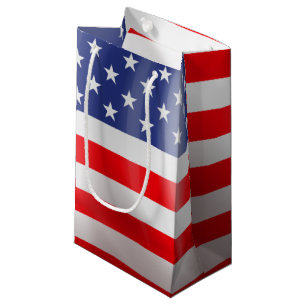 American Flag Small Gift Bag