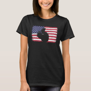 American Flag Squirrel 4th of July Squirrel T-Shirt