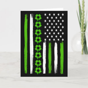 American Flag St Patricks Day Vintage Soccer Iri S Card