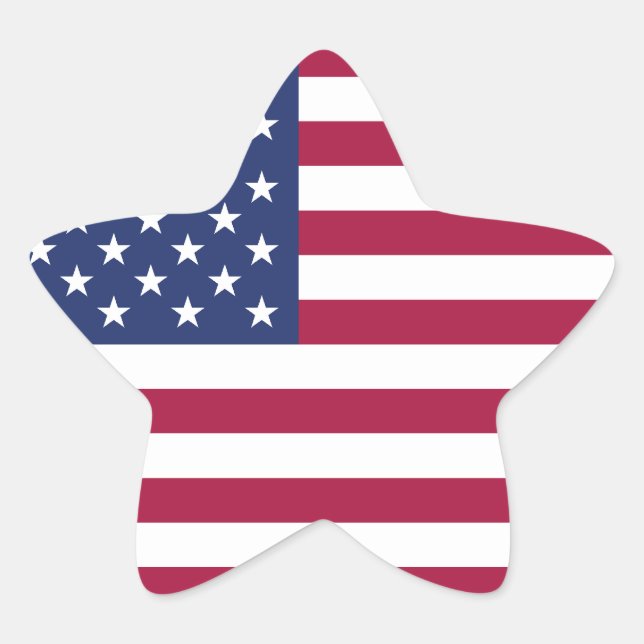 American Flag Star Sticker (Front)