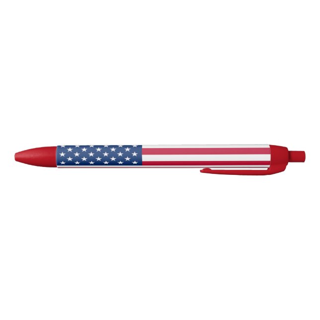 American flag, stars and stripes black ink pen (Bottom)