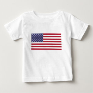 American Flag - Stars and Stripes - Flag of the US Baby T-Shirt