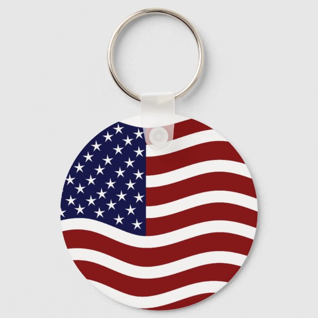 American Flag/Stars and Stripes Keychain (Front)