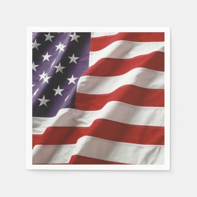 American Flag - Stars and Stripes Napkin (Front)