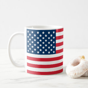American Flag Stars and Stripes Patriotic Coffee Mug