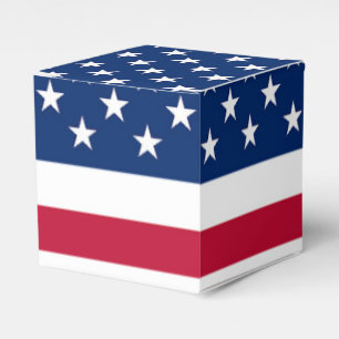 American Flag Stars And Stripes Patriotic  Favor Box