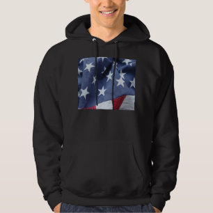 American flag stars men's hoodie