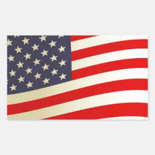 American Flag Stars Stripes Honour Freedom Troops Sticker