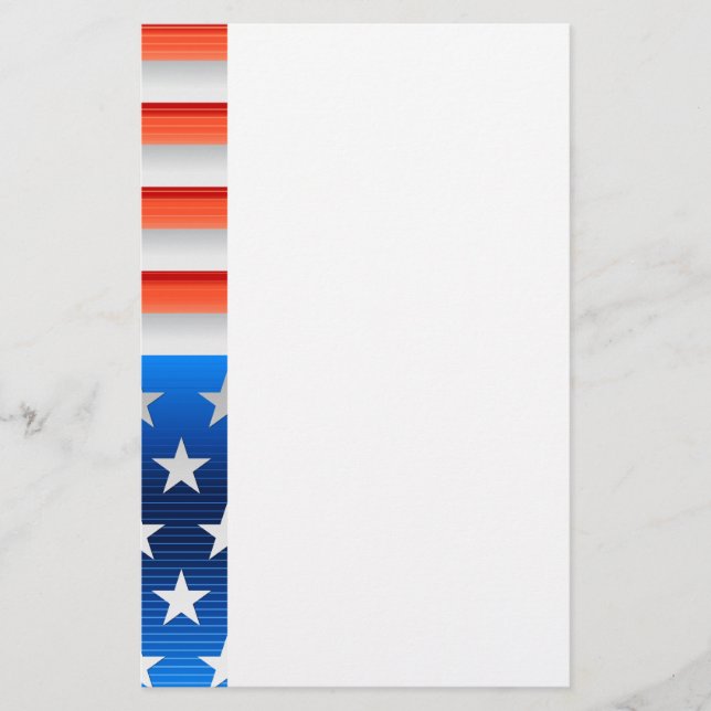 American Flag Stationery (Front)