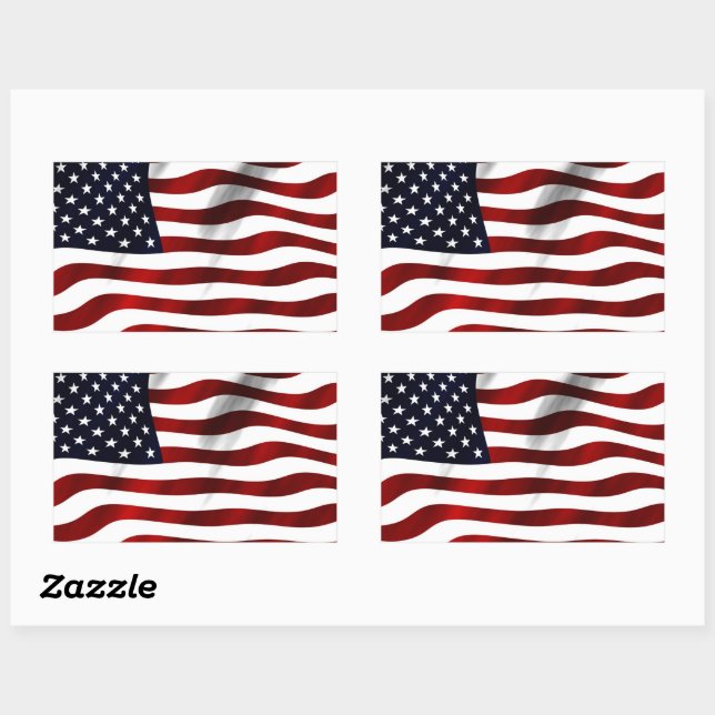 American flag sticker (Sheet)