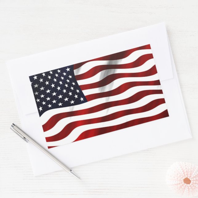 American Flag Sticker (Envelope)