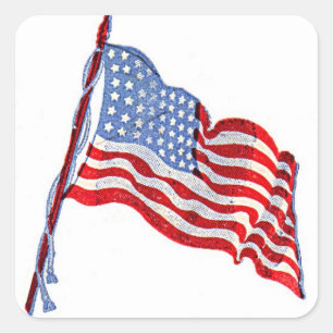 American Flag Stickers