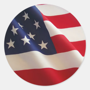 American Flag Stickers