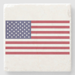 American Flag Stone Coaster