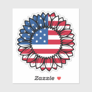 American Flag Sunflower-32222